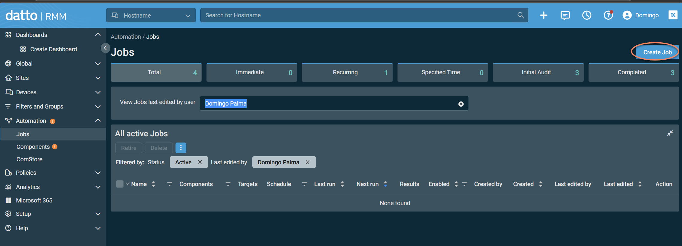 Deploying the agent using Datto RMM