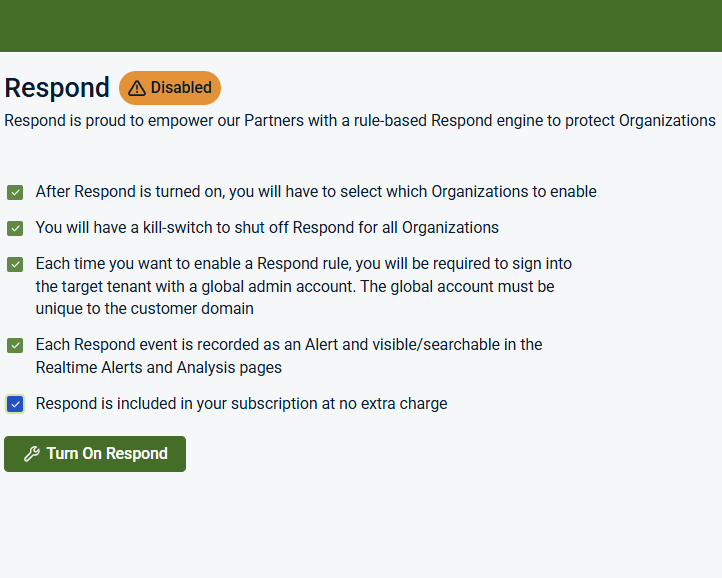 Using the Respond Module